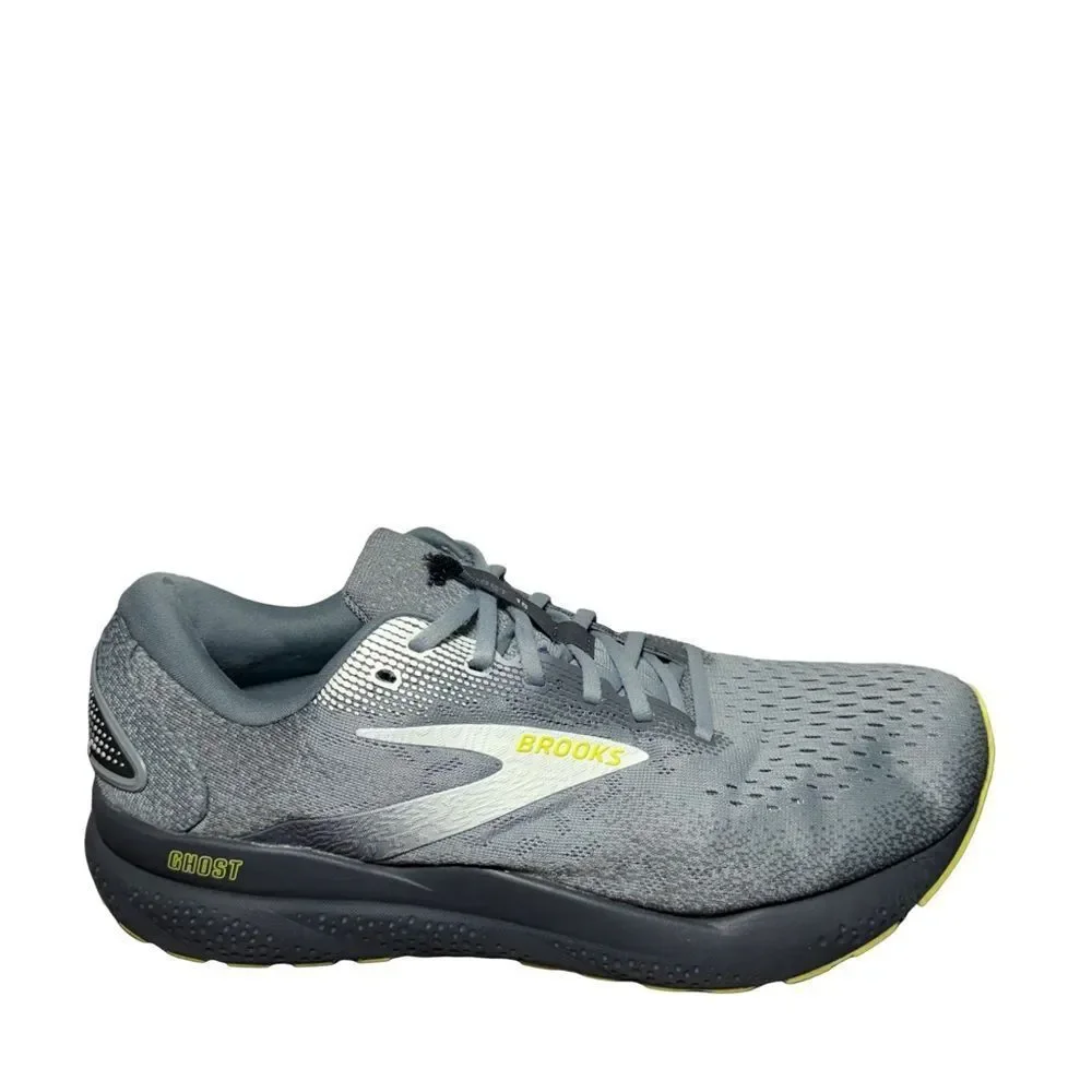 Brooks adrenaline 16 Gray Running Shoe with Yellow Accents size 11 2E